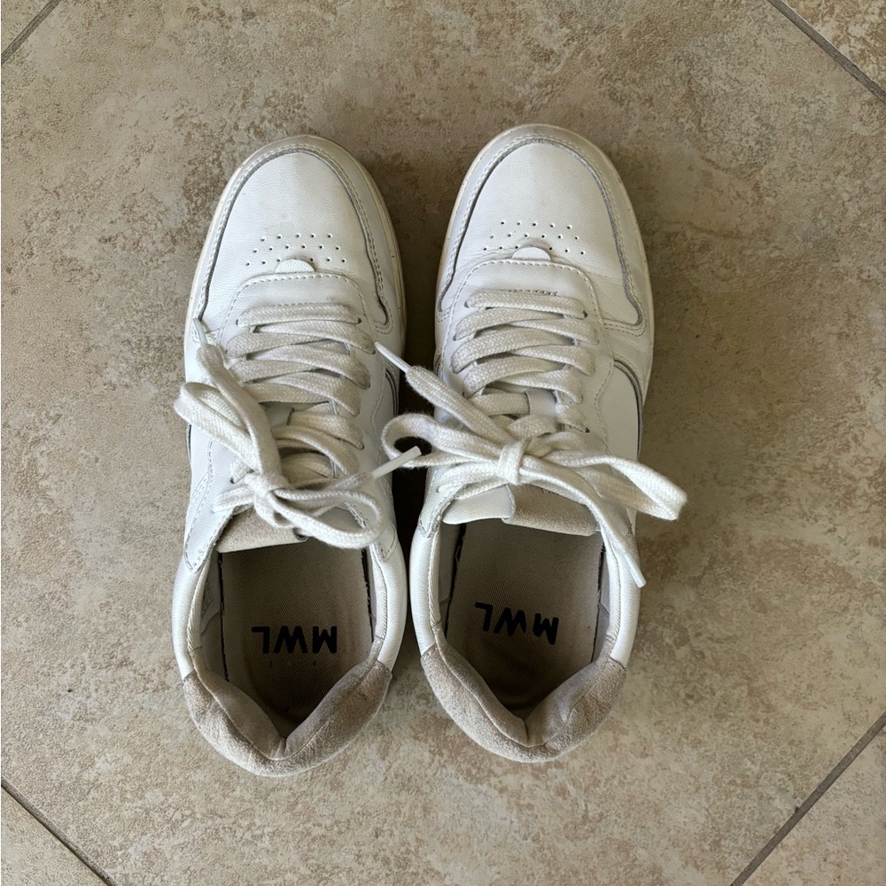 Madewell white leather sneakers